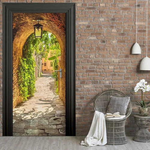 Vista 22 de Calcomanías 3D para puerta, murales para despegar y pegar, papel tapiz de caballo, calcomanías autoadhesivas extraíbles de PVC, impermeable, póster