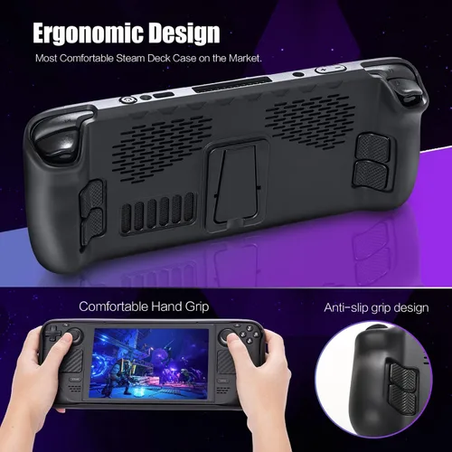 Vista 4 de Funda protectora con soporte para cubierta de vapor, funda de TPU suave y cubierta de vapor, protección completa para accesorios de cubierta