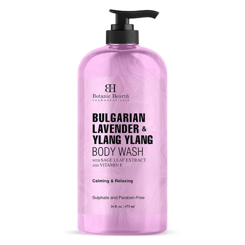 Vista 14 de Botanic Hearth Gel de ducha British Rose & Almond – Gel de ducha hidratante con manteca de karité, limpiador suave y rehidratante, libre de sulfatos