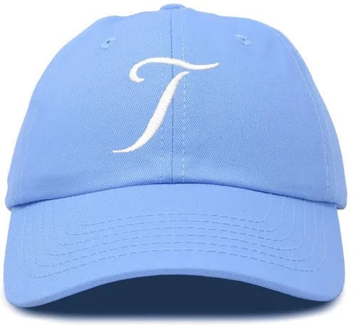 Vista 26 de DALIX Gorra de béisbol con letra T para mujer, con monograma y bordado cursivo Beige