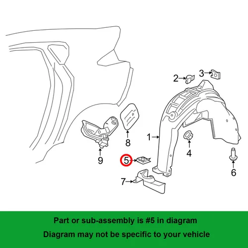 Vista 4 de 20 piezas M4.2-1.41 (#8) Cubierta de parachoques Conjunto de faro de bloqueo rosca U tuerca para Ford W707291-S439, GM 11516397