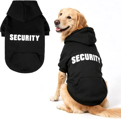 Vista 10 de EXPAWLORER Sudadera con capucha para perro, suave y cálida con agujero para correa, disfraz de Halloween para perros de invierno y otoño, ropa