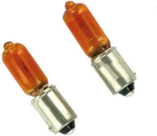 Vista 5 de 2 unids BAY9S H21W 12 V 21 W ámbar Bay9s coche niebla luz bayoneta bombilla halógeno coche indicador freno inversa bombilla BAY9S 12 V 21 W coche