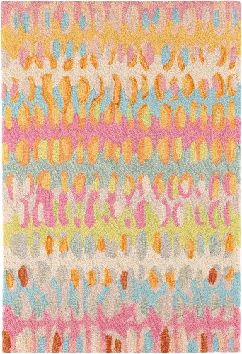 Vista 16 de Dash & Albert Paint Chip Hand Micro Hooked Wool Rug, 2' X 3', Bark Abstract