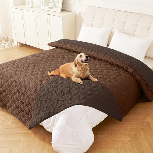 Vista 90 de Manta impermeable para cama de perro, mantas suaves para mascotas, funda impermeable para sofá para perros, fundas reversibles lavables para muebles