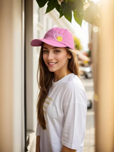 Vista 3 de Sombrero de pickleball para mujeres y hombres, gorra de béisbol ajustable con corazón bordado