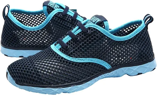 Vista 7 de ALEADER Zapatos acuáticos ligeros para mujer, zapatos de natación de secado rápido