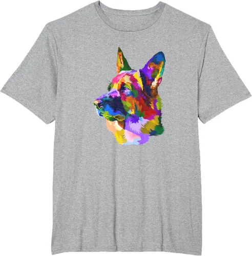 Vista 47 de Camiseta para dueño de perro de pastor alemán, Negro