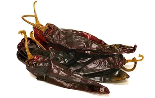 Vista 2 de Guajillo Chile Pepper-utilizado en salsas, salsas de chile, sopas y guisos. (10 - Semillas)
