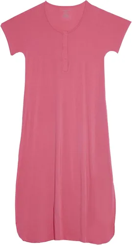 Vista 2 de Magnetic Me Vestido de maternidad Vestido largo casual de manga corta modal suave y sedoso para embarazo, lactancia y más allá
