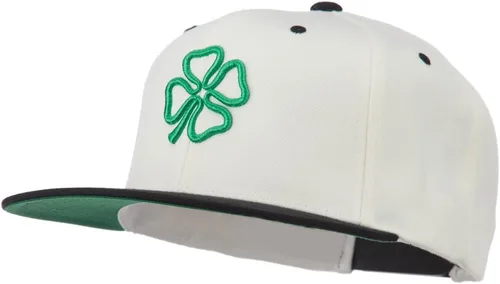 Vista 2 de 3D Trébol Bordado Dos Tonos Snapback Cap