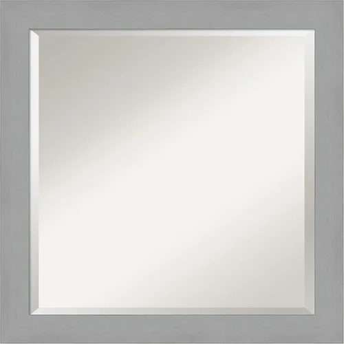 Vista 17 de Amanti Art Espejo de pared negro de 24 x 20 pulgadas, espejo de baño rectangular negro cepillado para decoración de pared de sala de estar, marco