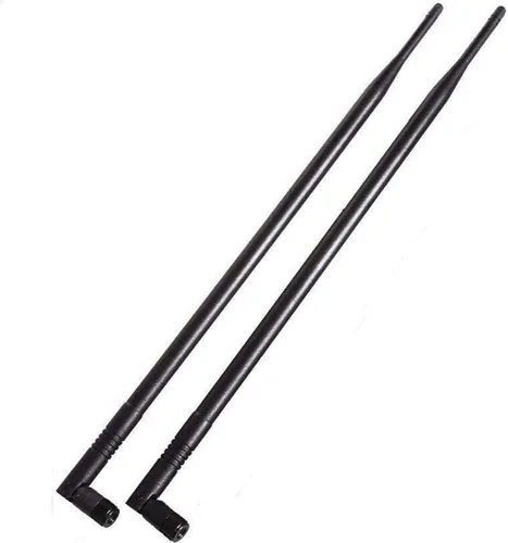 Vista 7 de Antena de tres bandas WiFi 6E 2X 10dBi 2.4GHz/5GHz/5.8GHz de alta ganancia MIMO RP-SMA macho para enrutador WiFi, tarjeta PCIe, adaptador
