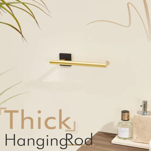 Vista 11 de KOKOSIRI Barra de toallas de baño, soportes para toallas de mano, montaje en pared, inodoro, gabinete de cocina, soporte de papel, acero inoxidable