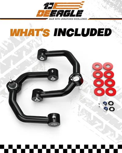 Vista 7 de DEEAGLE Brazos de control superiores F150 de 2-4 pulgadas, brazo de control delantero tubular para F150 2004-2020, UCA con rótula engrasable, brazo