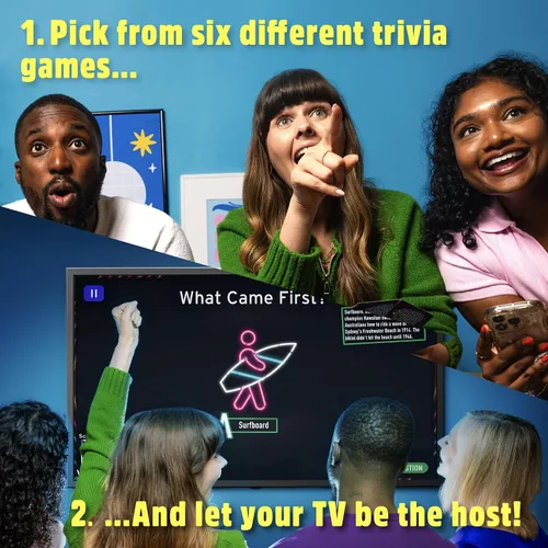 Vista 4 de Noche de Trivia en Vivo: Organiza Tu Propio Concurso de Preguntas, Nuevo Juego de Mesa para Familias y Amigos, Juego de Mesa Familiar, 2-6