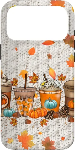 Vista 22 de Thanksgiving Fall Fall Leaves Autumn Pumpkin Spice Phone Case for iPhone 17