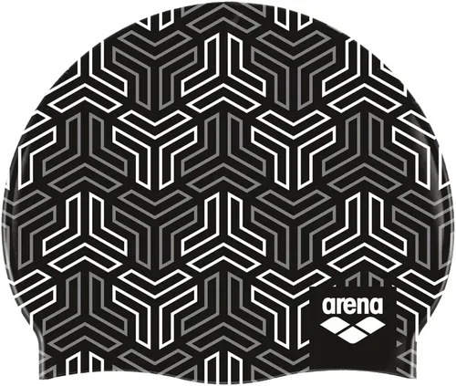 Vista 8 de Arena Gorro de natación unisex de silicona suave para mujeres y hombres, entrenamiento intensivo, cómodo, antideslizante, largo, sombrero de natación