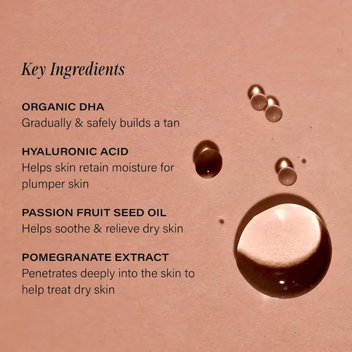 Vista 4 de + Lux Unfiltered N°12 Gotas para broncear la cara - Gotas de bronceado no comedogénicas para la cara con ácido hialurónico, vitamina E y aceite