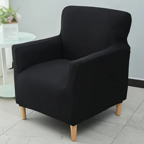 Vista 9 de Fundas elásticas para sofá reclinable de 1 asiento, funda elástica antideslizante para sillón de sofá, funda de elastano para sofá reclinable, Blanco