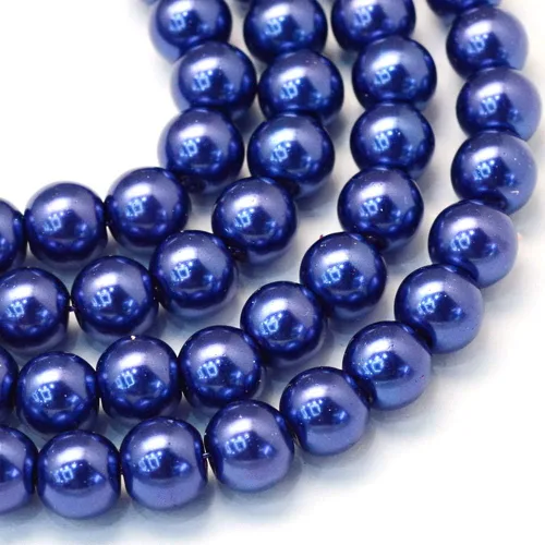 Vista 8 de KISSITTY 105 unids/hebra Burly Wood Satin Luster Glass Round Pearl Spacer Bead Loose Beads 0.315 in para bricolaje joyería artesanía 31.4