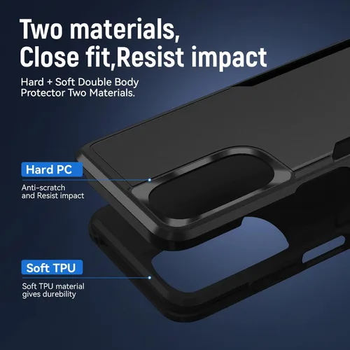 Vista 5 de Funda para Moto G Stylus 5G 2022, con Protector de Pantalla, [Probada contra Caídas de Grado Militar] Funda Protectora de Servicio Pesado Resistente