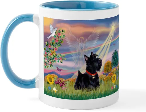 Vista 25 de CafePress Cloud Angel & Scotty Taza de café de cerámica (11 oz)