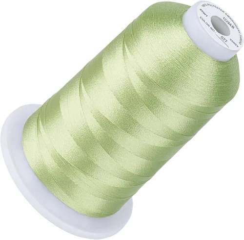 Vista 107 de Simthread 5500 yardas de hilo de bordar, 5000M de alto rendimiento 40WT 100% hilo de poliéster – 170+ colores vívidos, clasificado de alta velocidad