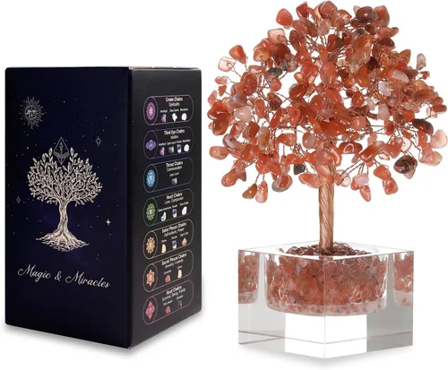 Vista 13 de Árbol de la vida de cristal de amatista, decoración de escritorio de oficina en casa, árbol bonsái hecho a mano para calmar, curación espiritual