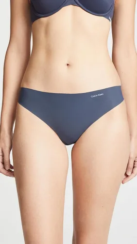 Vista 3 de Calvin Klein Tanga invisible QD3558 para mujer (3 unidades), SpeakeasyCaramelo claroNegro