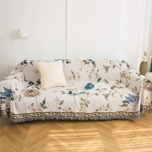 Vista 11 de VClife Funda para silla con acento azteca bohemio de 59 x 71 pulgadas, funda reversible y lavable de felpilla para sillón, color marrón castaño