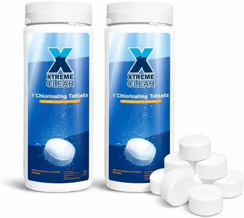 Vista 9 de XtremeClear Tabletas de Cloro de 1" para Piscina, Jacuzzi y Spa Elimina Bacterias y Algas Desinfectante Hace el Agua Limpia y Cristalina