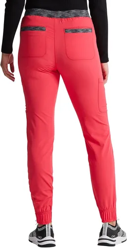 Vista 5 de Dickies Dynamix DK186 - Pantalón médico para mujer, tiro natural, pierna cónica, Mélange Jogger