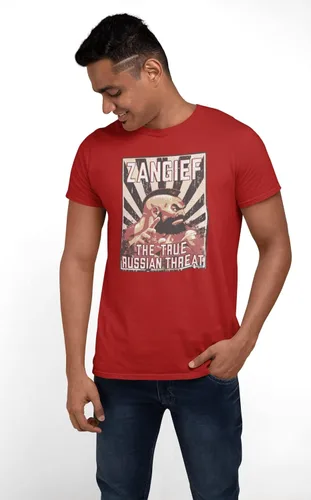 Vista 9 de Street Fighter Zangief The True Russian Threat Graphic Camiseta para hombre