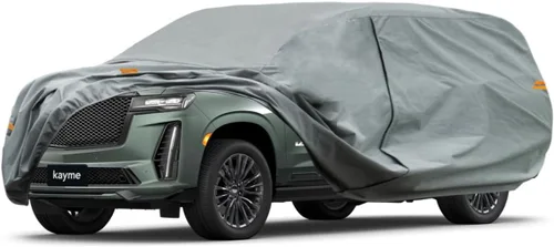 Vista 137 de Kayme Funda de Coche de Servicio Pesado Impermeable para Todo Tipo de Clima, Ajuste Personalizado para Tesla Model S, Cubierta Exterior Completa