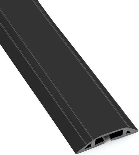 Vista 10 de Eapele Cubierta de cable de suelo de 4 pies, protector de cable resistente, fácil de desenrollar, evita peligros de tropiezos para oficina en casa