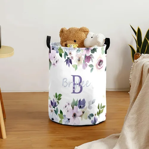 Vista 6 de Cesta de lavandería plegable para dormitorio, cesta de baño con asa