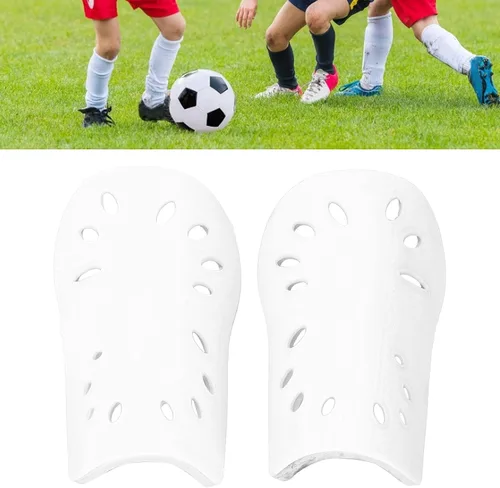 Vista 3 de Espinilleras de fútbol para niños, espinilleras de fútbol para niños y jóvenes, equipo de fútbol perforado transpirable para niños pequeños