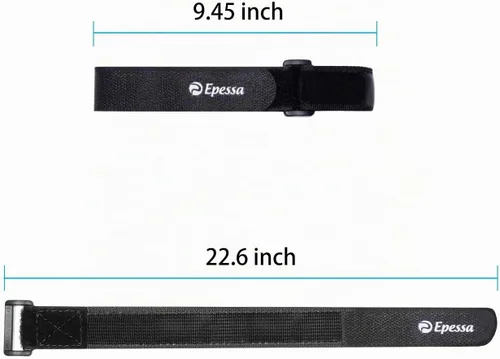 Vista 7 de Correa para portabicicletas, correas estabilizadoras de ruedas de bicicleta 2XNegro-26 in