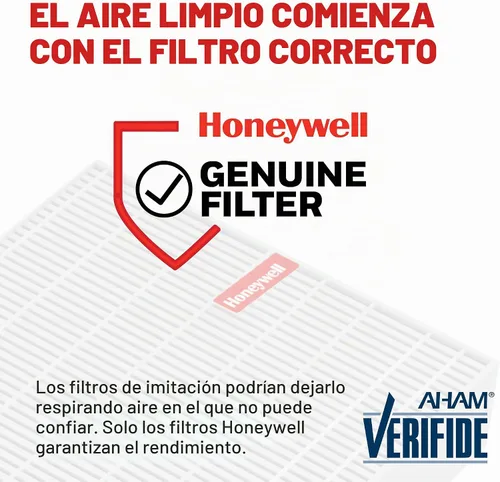 Vista 5 de Filtro purificador de aire Honeywell tipo HEPA, U – para las series HHT270 y HHT290