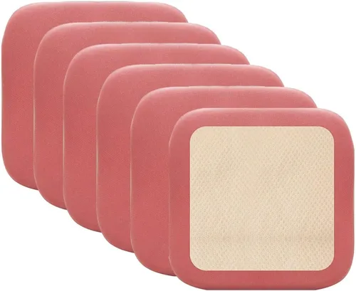 Vista 9 de Cojines de asiento para taburete de cocina, cojines de taburete de mostrador, cojín para silla de cocina antideslizante con parte inferior Gris