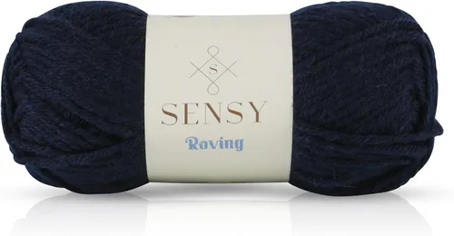 Vista 33 de Sensy Roving - Ovillo de lana multicolor, 3.5 onzas, 132 yardas, calibre 5, voluminoso (otoño)