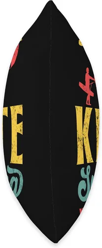 Vista 2 de Sorry I Can't, Kitesurfing Needs My Attention Throw Pillow