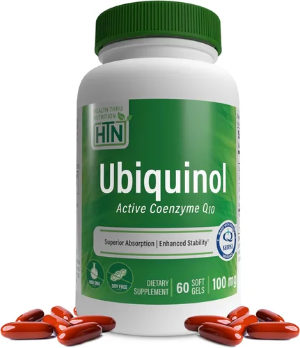 Vista 8 de Health Thru Nutrition Ubiquinol 100 mg 360 cápsulas blandas como Kaneka QH reducido CoQ-10 Estabilizado - Probado por terceros Biodisponibilidad