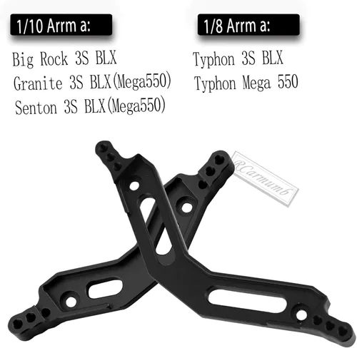 Vista 2 de RC Upgrades Pieza para 1/10 Big Rock 3S BLX, granito/Senton 3S BLX (Mega550), 1/8 Typhon 3S BLX (Mega550), torre de choque delantera trasera