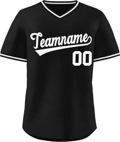 Vista 13 de KXK - Camiseta de béisbol personalizada con nombre y número cosidos, estilo Hip Hop, con cuello en V, atlética, para hombres, mujeres y jóvenes