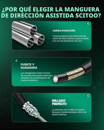 Vista 6 de SCITOO Manguera de presión de dirección asistida para Chevrolet Silverado