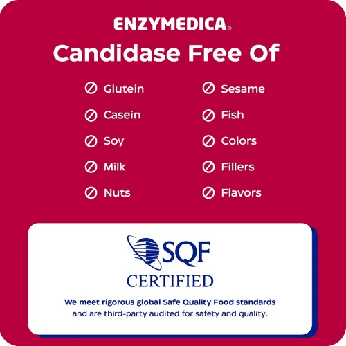 Vista 9 de Enzymedica, Candidase, Enzimas para Apoyo de Limpieza Suave, Salud Intestinal, 120 Unidades Enzymes for Gentle Cleansing Support for Men & Women