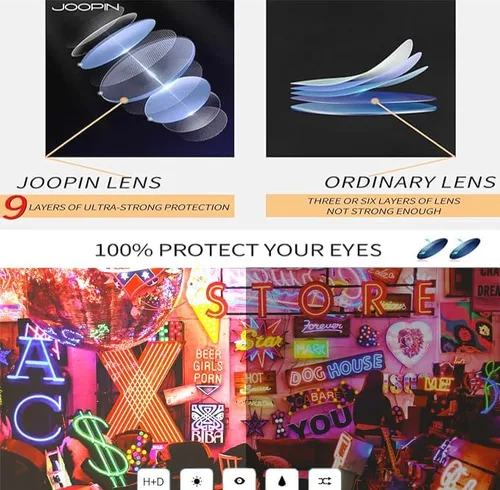 Vista 5 de Gafas de sol Joopin polarizadas, estilo Lennon, redondas, gafas de sol estilo hippy redondas para mujer y hombre