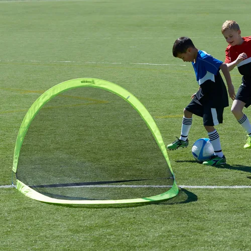Vista 7 de Franklin Sports Portería de fútbol con forma de cúpula emergente - Portería de fútbol para interior o exterior - Portería se pliega